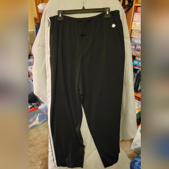 Jerzees Pants - Jerseys Athletic Pants White Stripe 2XL Wide Leg Pants